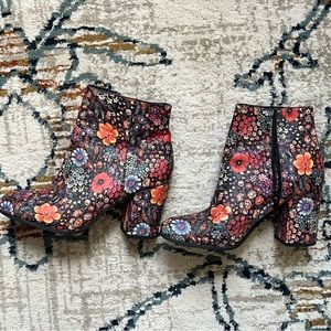 Floral booties